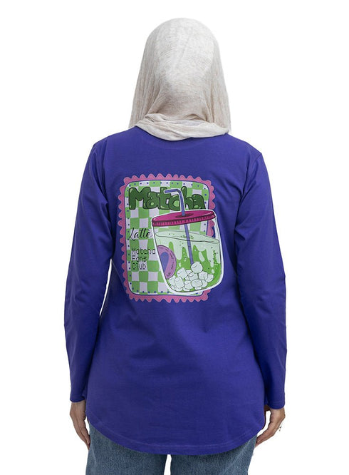 Light purple-Design 4 Printed Long-Sleeve - Khotwh