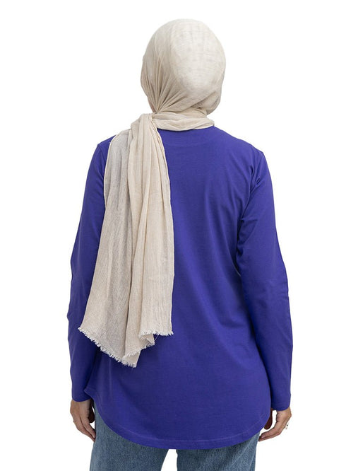 Light purple-Design 7 Printed Long-Sleeve - Khotwh
