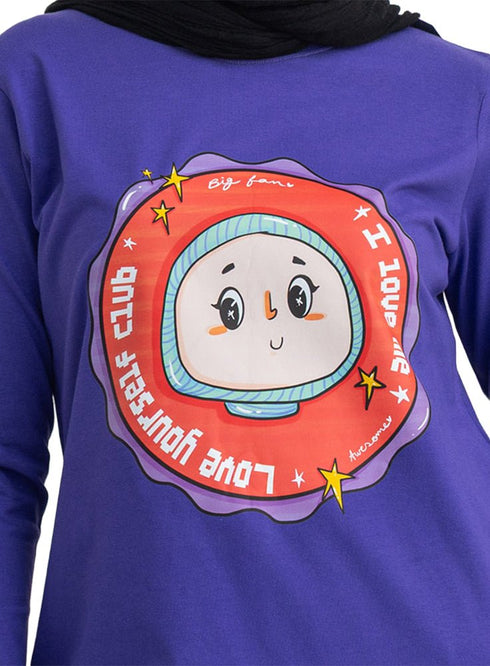 Light purple-Design 7 Printed Long-Sleeve - Khotwh