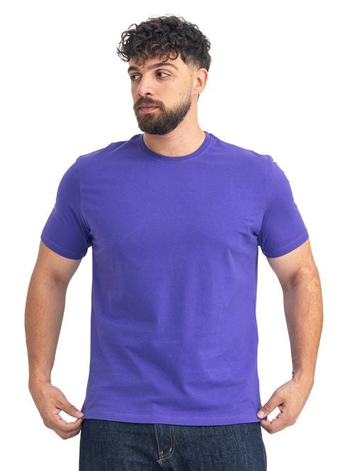 Light purple Relaxed Round T-Shirt - Khotwh