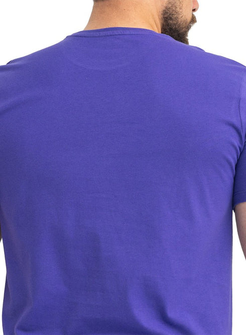 Light purple Relaxed Round T-Shirt - Khotwh