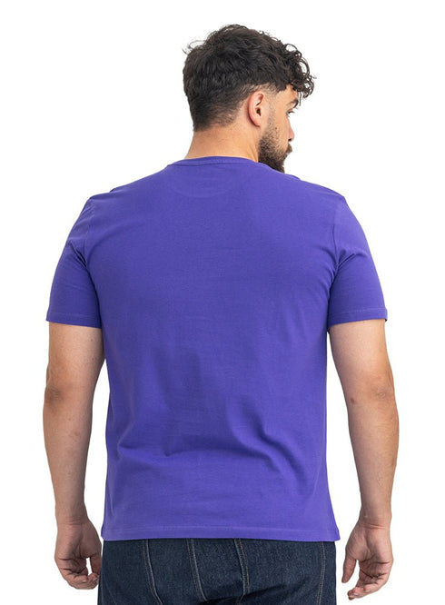 Light purple Relaxed Round T-Shirt - Khotwh