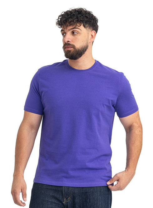 Light purple Relaxed Round T-Shirt - Khotwh