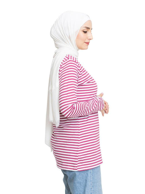 Light Violet Lines Long Sleeve - Khotwh