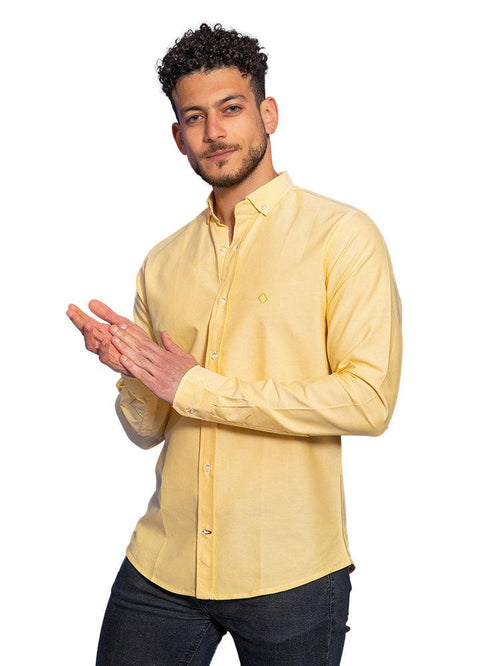 Light Yellow Oxford Shirt - Khotwh