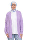 Lilac Basic Pocket Cardigan - Khotwh