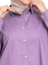 Lilac Button - Back Shirt - Khotwh