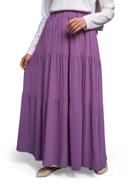 Lilac Chiffon Skirt - Khotwh