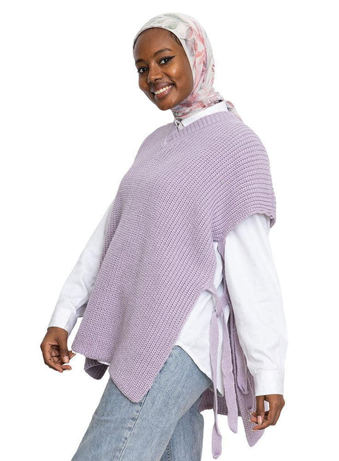 Lilac Cut Belt Pullover - Khotwh