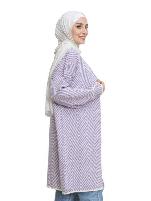 Lilac Duster Cardigan - Khotwh