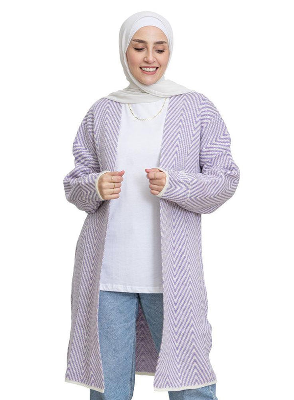 Lilac Duster Cardigan - Khotwh