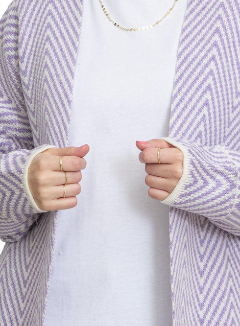 Lilac Duster Cardigan - Khotwh