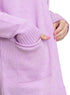 Lilac E - Basic Pocket Cardigan - Khotwh
