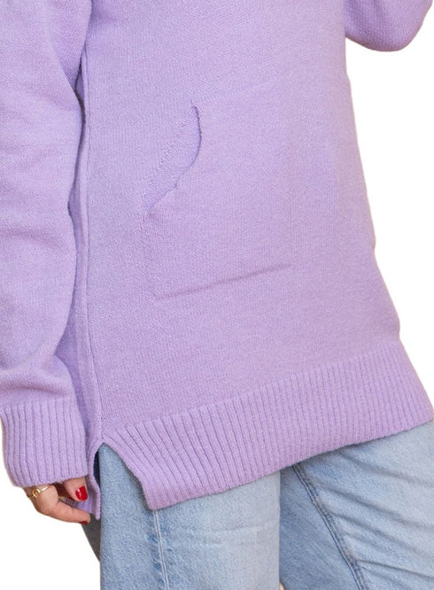 Lilac Hoodie Pullover - Khotwh