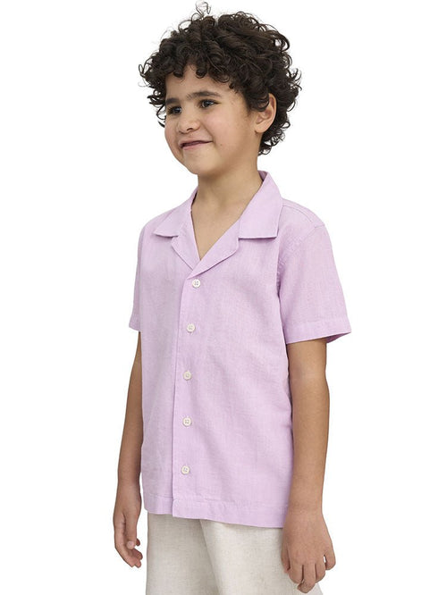 Lilac Kids Linen Shirt - Khotwh