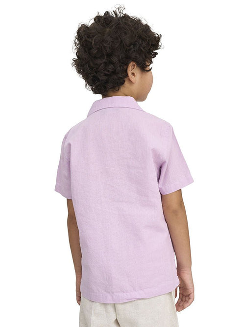 Lilac Kids Linen Shirt - Khotwh