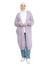 Lilac Knit - Long Cardigan - Khotwh