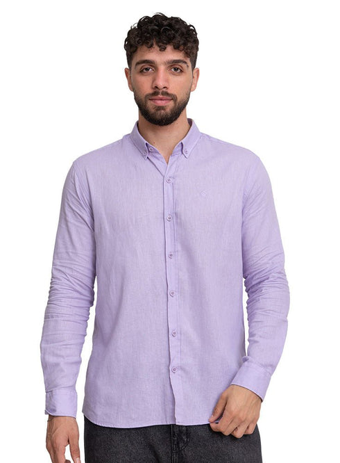 Lilac Linen Shirt - Khotwh