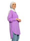 Lilac Long chiffon Blouse - Khotwh