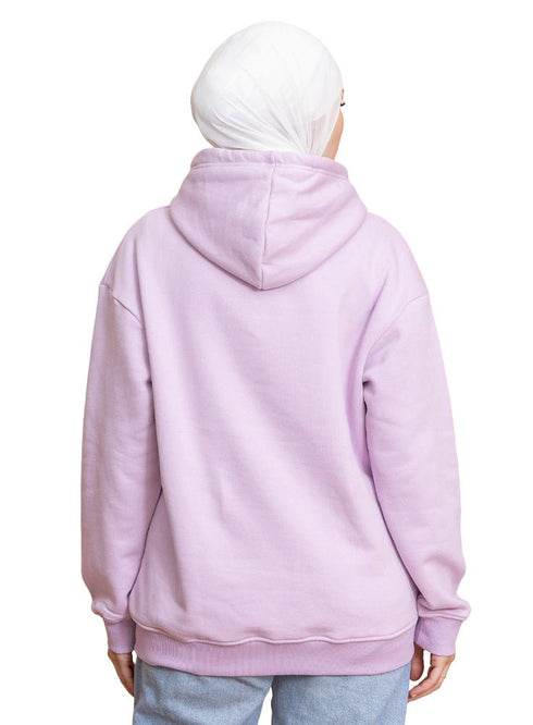 Lilac Over Size Hoodie - Khotwh