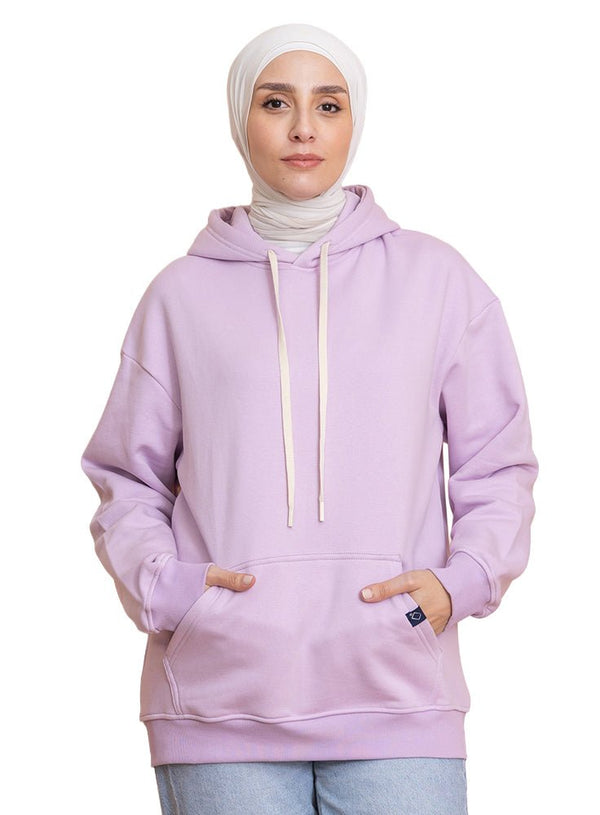 Lilac Over Size Hoodie - Khotwh