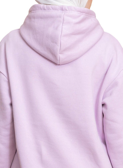 Lilac Over Size Hoodie - Khotwh