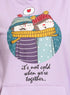 Lilac Printed - HoodieV Design 65 - Khotwh