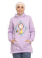 Lilac Printed - HoodieV Design 67 - Khotwh