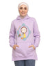 Lilac Printed - HoodieV Design 67 - Khotwh