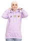 Lilac Printed - HoodieV Design 69 - Khotwh