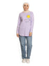 Lilac Printed Long - Sleeve Design 16 - Khotwh