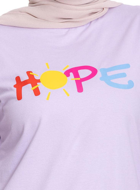 Lilac Printed Long - Sleeve Design 25 - Khotwh