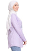 Lilac Printed Long - Sleeve Design 27 - Khotwh