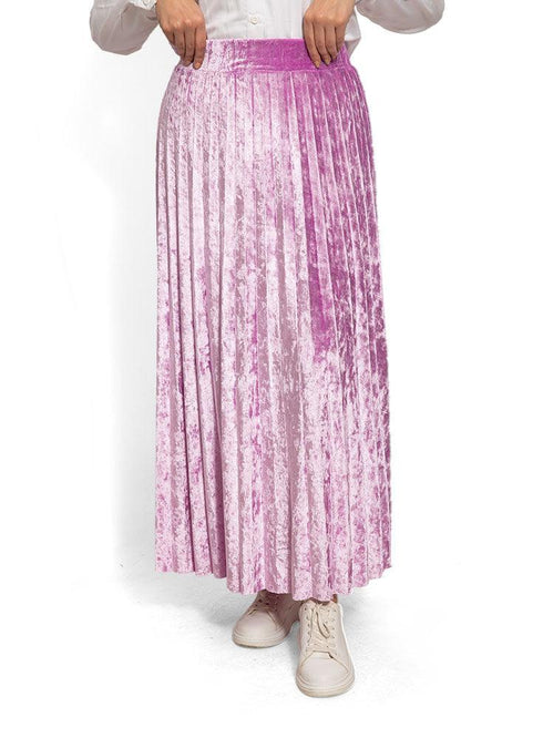 Lilac V - Pleated Skirt - Khotwh