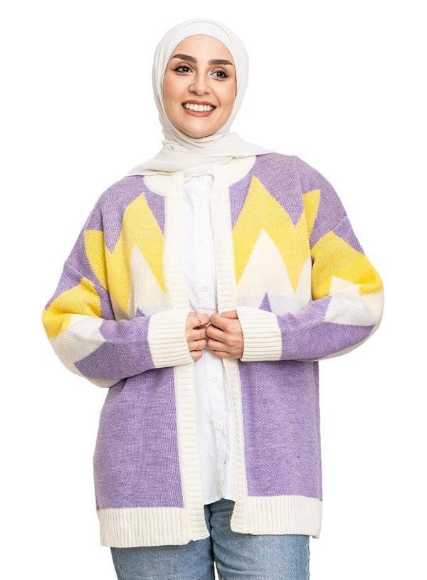 Lilac Wave Cardigan - Khotwh