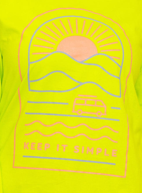 Lime Punch Printed Long - Sleeve Design 33 - Khotwh