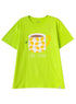 Lime Punch Printed O.S Short - Sleeve Design 7 - Khotwh