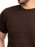 Lines - Brown F - Round Knit Pullover - Khotwh