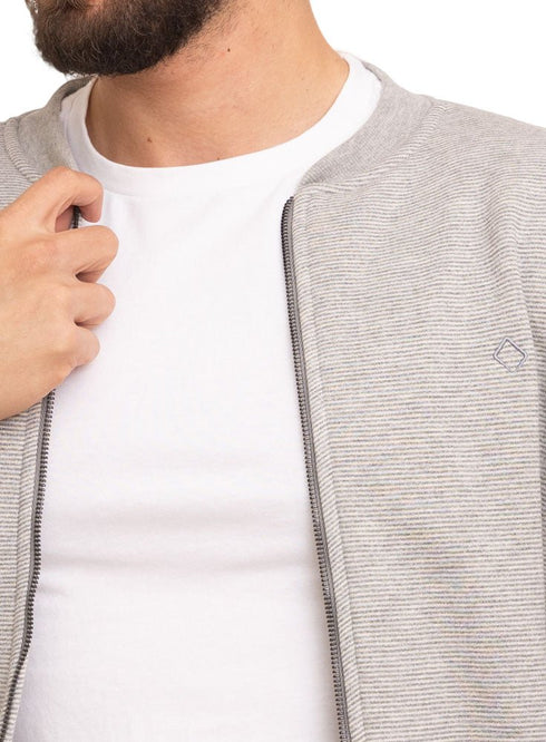 Lines Grey Sweater (M) - Khotwh