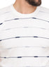 Lines - White F - S.Knit Round T-shirt - Khotwh