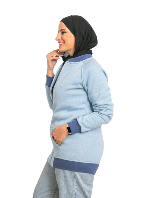 M - Baby Blue Sweater - Khotwh