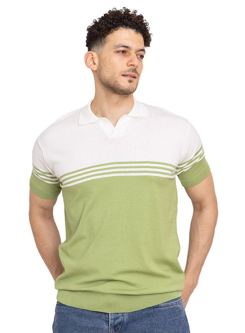 Macaw Green Design 17 - F - Polo Neck T-Shirt - Khotwh