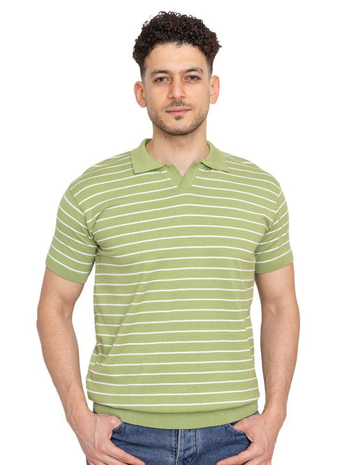Macaw Green Design 18 - F - Polo Neck T-Shirt - Khotwh