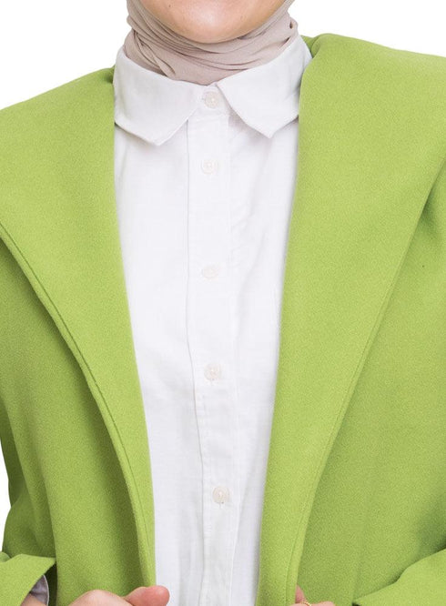 Macaw Green Feather Jacket - Khotwh