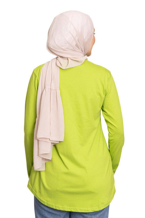 Macaw Green Printed Long - Sleeve Design 34 - Khotwh