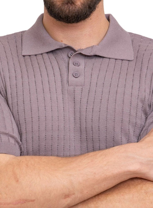 Magnet Design 1162Knit Polo Neck - T-Shirt - Khotwh