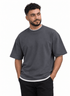 Magnet Double-Layerd Oversize Round T-Shirt - Khotwh