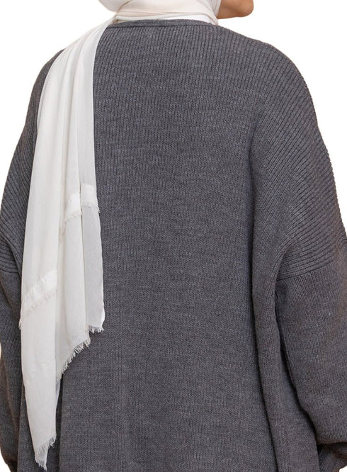 Magnet knitted - Long Cardigan - Khotwh