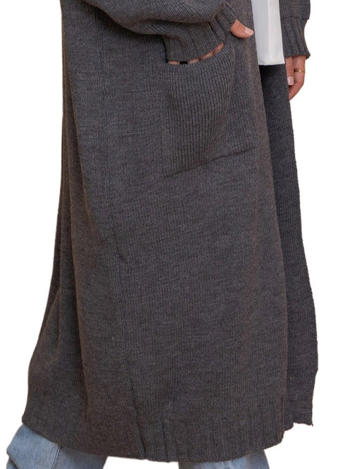 Magnet knitted - Long Cardigan - Khotwh