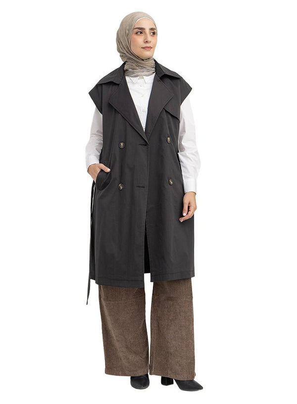 Magnet RD-Sleeveless Trench Coat - Khotwh